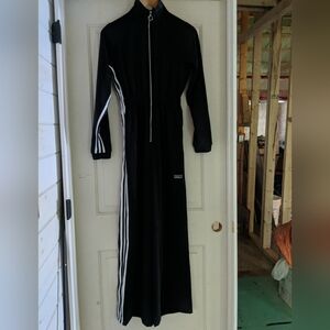 NWT Adidas Jumpsuit Black Flare Leg Size XS Rare Brand New